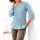 Designer-2-in-1-Spitzen-Jerseyshirt, hellblau