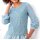 Designer-2-in-1-Spitzen-Jerseyshirt, hellblau