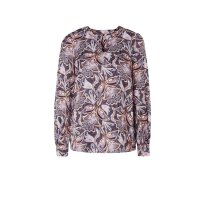 Print blouse, grey-dove blue