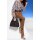 Designer-Druckbluse, graphit-taubenblau
