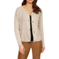 Cardigan with ornamental buttons, champagne
