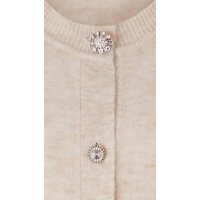 Cardigan with ornamental buttons, champagne