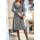 Designer-Jerseykleid, schwarz-weiß
