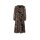 Designer-Kleid, schwarz-papaya