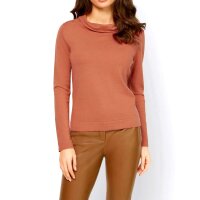 Designer-Feinstrickpullover, papaya