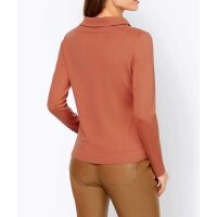 Designer-Feinstrickpullover, papaya