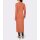 Designer-Merino-Strickmantel m. Kaschmir, papaya