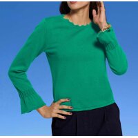 Designer-Merino-Kaschmir-Pullover, grün