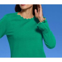 Designer-Merino-Kaschmir-Pullover, grün