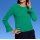 Designer-Merino-Kaschmir-Pullover, grün