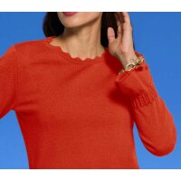 Designer-Merino-Kaschmir-Pullover, rot