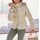 Designer-Steppjacke m. Webpelz, sand