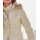 Designer-Steppjacke m. Webpelz, sand