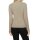 Rib knit sweater with ruffles, grey