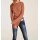 Rippenstrickpullover, rost-metallic