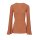 Rippenstrickpullover, rost-metallic