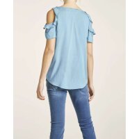 Blouse with cut-outs, blue