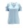 Blouse with cut-outs, blue