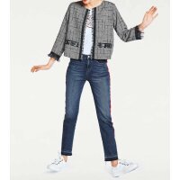 Designer-Kurzjacke, schwarz-weiß