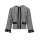 Designer-Kurzjacke, schwarz-weiß