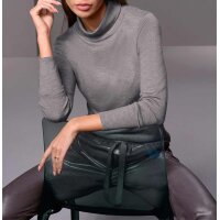 Turtleneck sweater with merino wool, grey