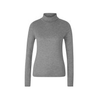 Turtleneck sweater with merino wool, grey
