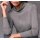 Turtleneck sweater with merino wool, grey