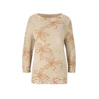 Jacquard-Pullover, sand-champagner-gemustert