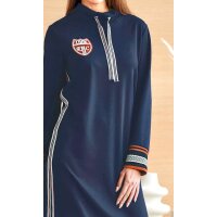 Sportinė suknelė, tamsiai mėlyna-raudona