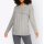 Designer-Kuschel-Pullover m. Zopfmuster, hellgrau