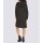 Wool knit dress with hood, grey