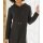 Wool knit dress with hood, grey
