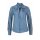 Jeansbluse m. Stickerei, blau