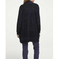 Strickjacke m. Pailletten, nachtblau