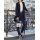 Strickjacke m. Pailletten, nachtblau