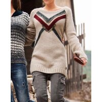 Marken-Pullover, natur