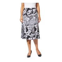 Jersey skirt, black-white