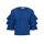 Sweater with flounces, azur blue