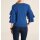 Sweater with flounces, azur blue