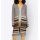 Jacquard knit coat, stone grey / camel