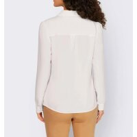 Designer-Bluse m. Puffärmeln, ecru