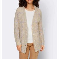 Cardigan, champagne- sky blue