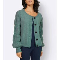 Grobstrick-Cardigan, jade