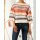 Jacquard sweater, beige-terra-blue