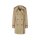 Designer-Wollkurzmantel m. Kapuze, beige