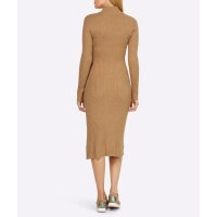 Rippenstrick-Kleid m. Bindegürtel, camel
