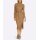 Rippenstrick-Kleid m. Bindegürtel, camel