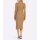 Rippenstrick-Kleid m. Bindegürtel, camel