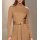 Rippenstrick-Kleid m. Bindegürtel, camel
