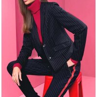 Designer-Nadelstreifen-Jerseyblazer, marine